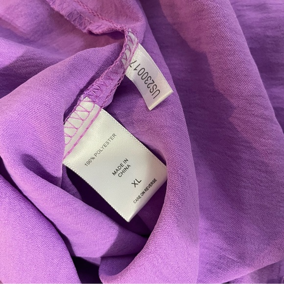 New York & Company Tie Sleeves V-Neck Top Size XL (NWT) - Picture 7 of 8